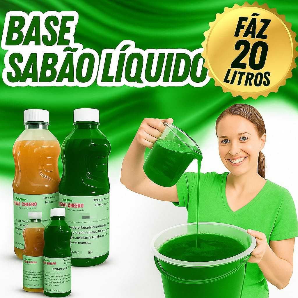 BASE SABÃO VERDE ADRIEL VERDE - FAZ 20 LITROS | FÁCIL DE FAZER | CHEIRO MARAVILHOSO