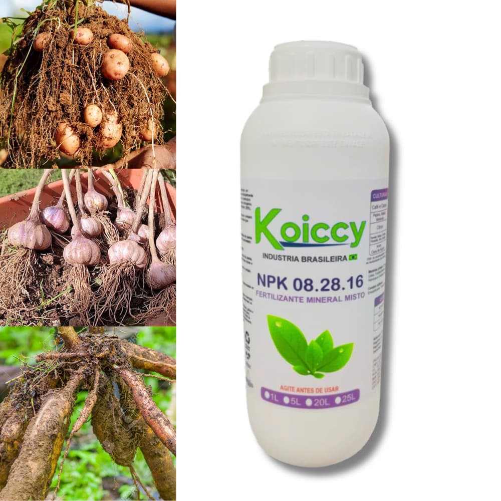 Adubo liquido concentrado Enraizador Npk 08.28.16 1Litro (Rende 200lts) - KOICCY