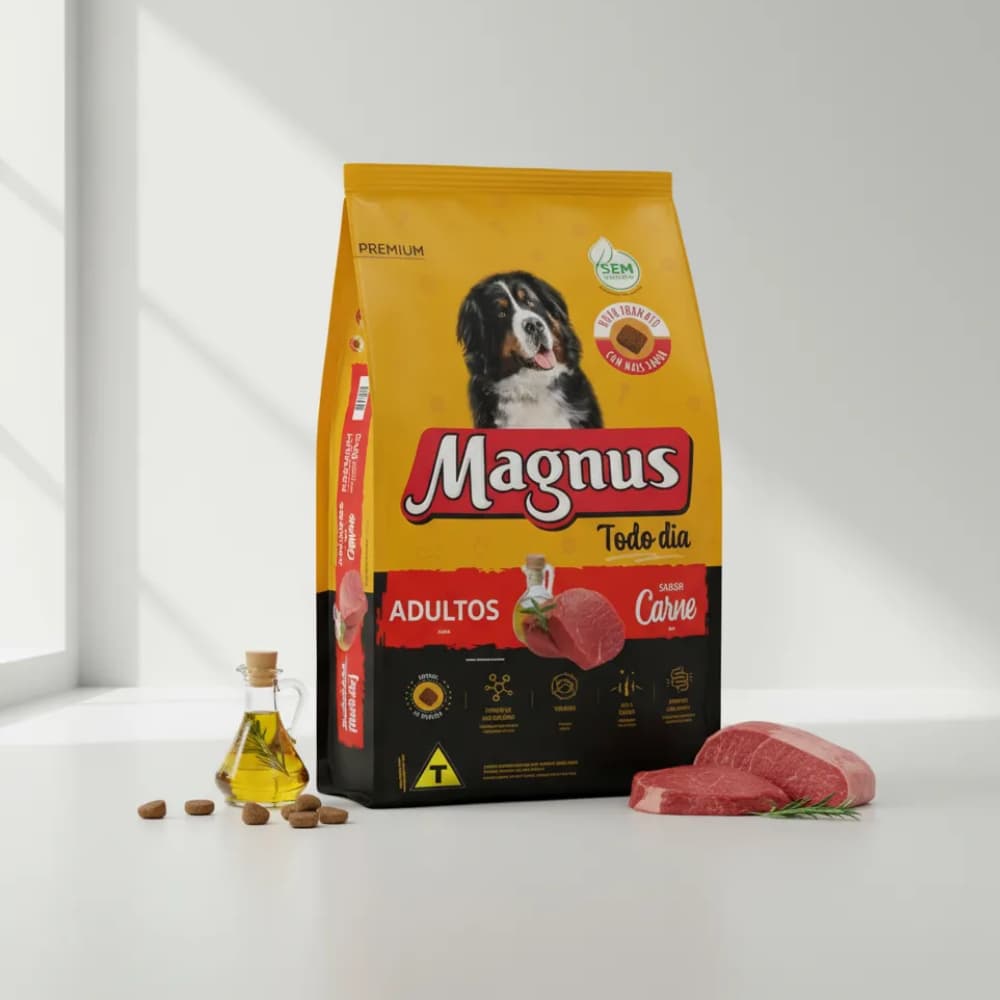 Magnus Todo Dia Sabor Carne para Cães Adultos 15kg