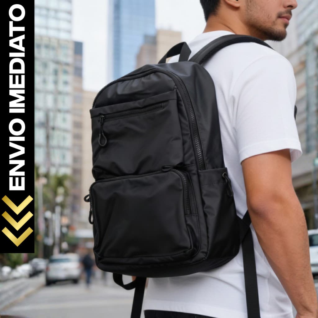 Mochila de Viagem MascuIina e Feminina ImpermeaveI Reforçada Executiva para Notebook