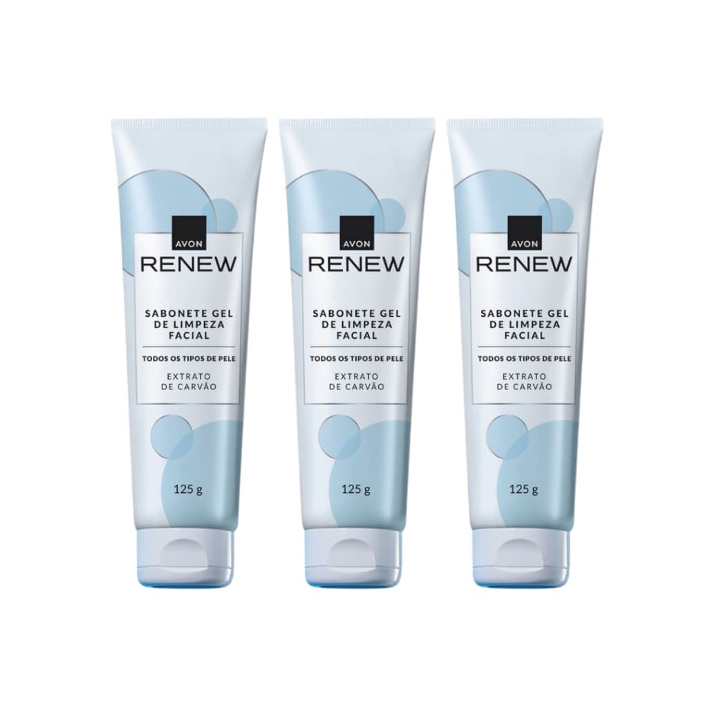Sabonete em Gel Limpeza Facial Avon Renew 125g
