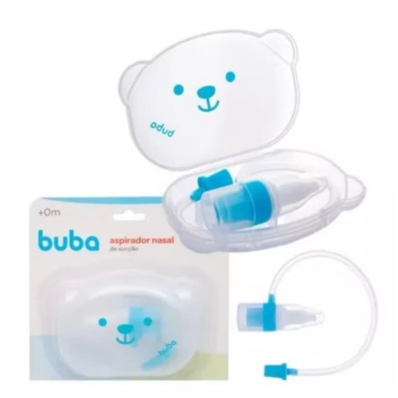 Aspirador Nasal de Sucção com Estojo de Ursinho Buba