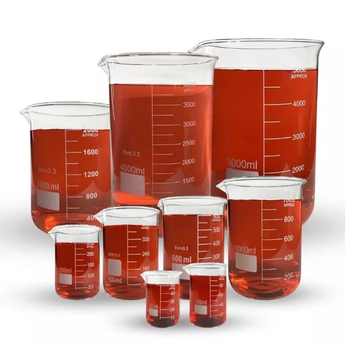 Kit Becker Bequer Vidro Graduado 100, 500 E 1000ml
