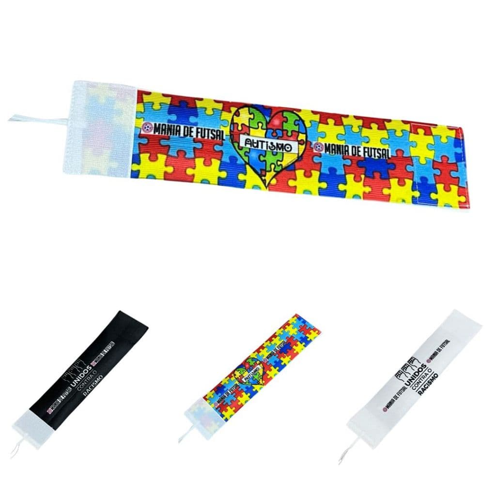 Faixa Capitão Braçadeira Conscientização Mania de Futsal