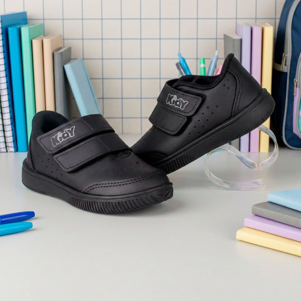 Tênis Infantil Menino Kidy Usefull College Escolar Casual Calce Fácil Confortável Anatômico