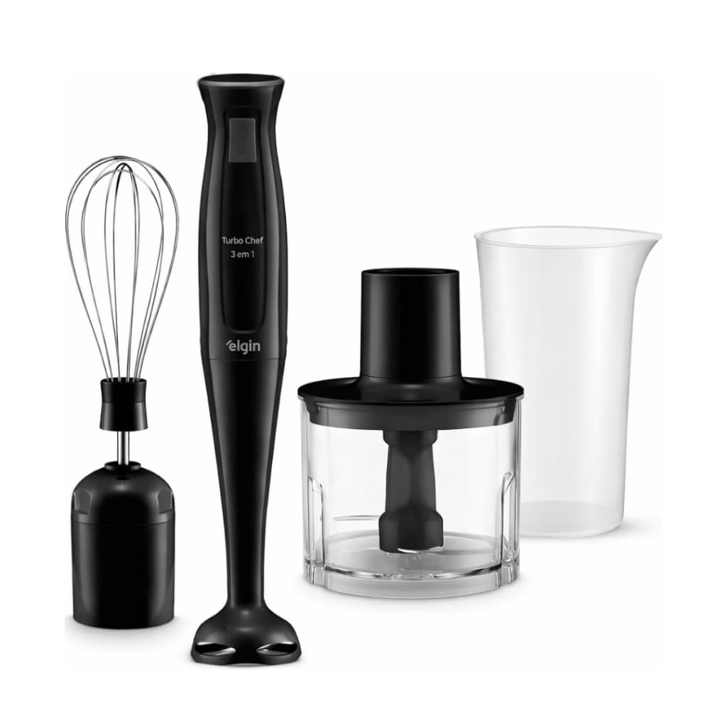 Mixer Turbo Chef Original Elgin 3 Em 1 200w Triturador E Fuet 127v ou 220v Elgin