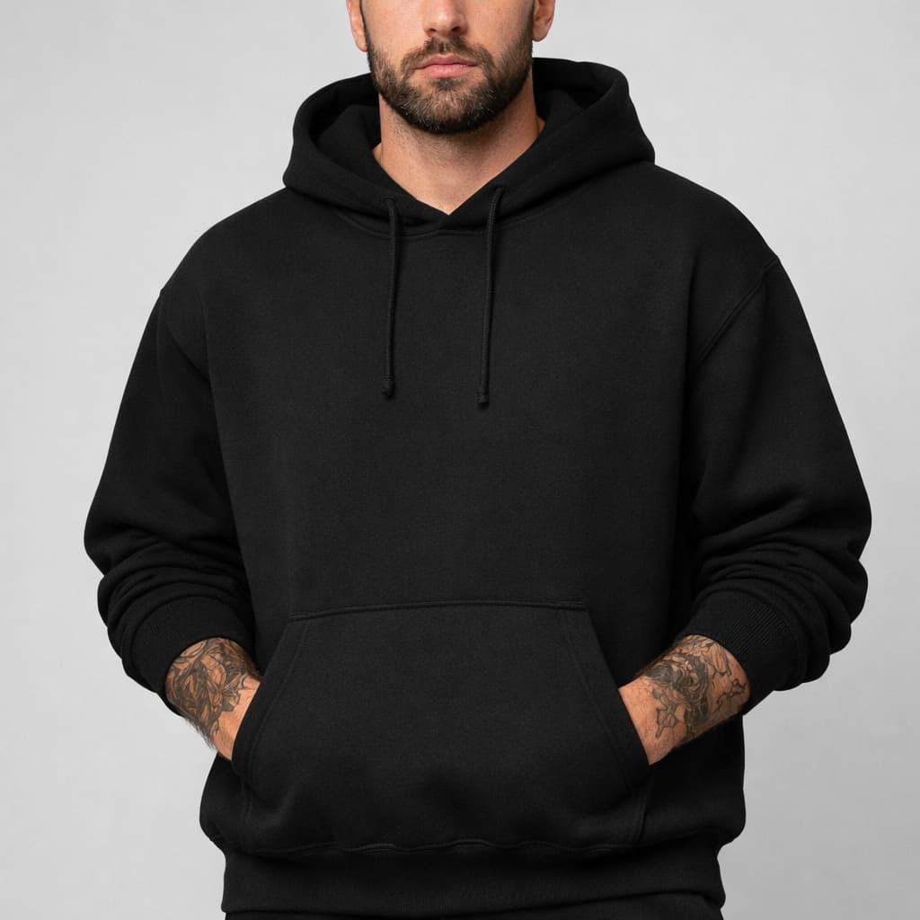 Moletom Liso Básico Canguru Com Capuz Masculino e Feminino Unisex