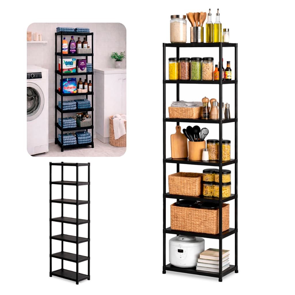 Prateleira Estante Multiuso Modular Resistente Unishop 7 Andares