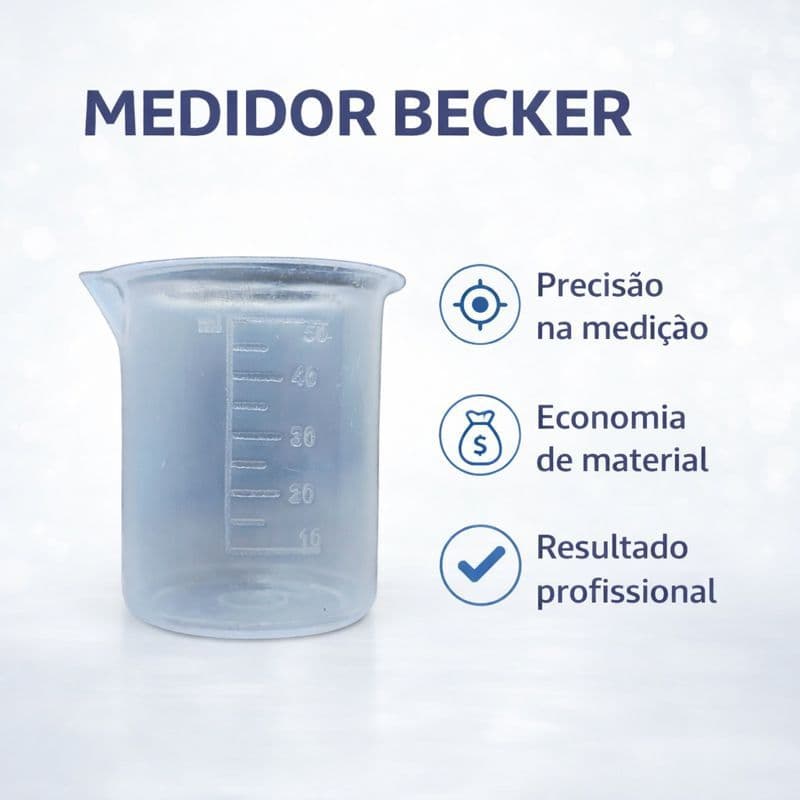 Copo Becker Graduado Alto Relevo – Medição Precisa e Resistente