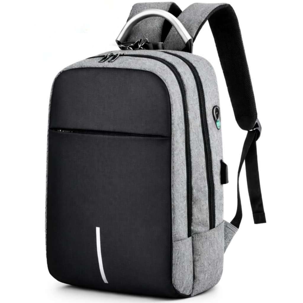 Mochila Notebook Antifurto Bolsa Masculina Impermeável Mala Feminina Reforçada Cadeado Entrada USB e Fone Viagem Escolar