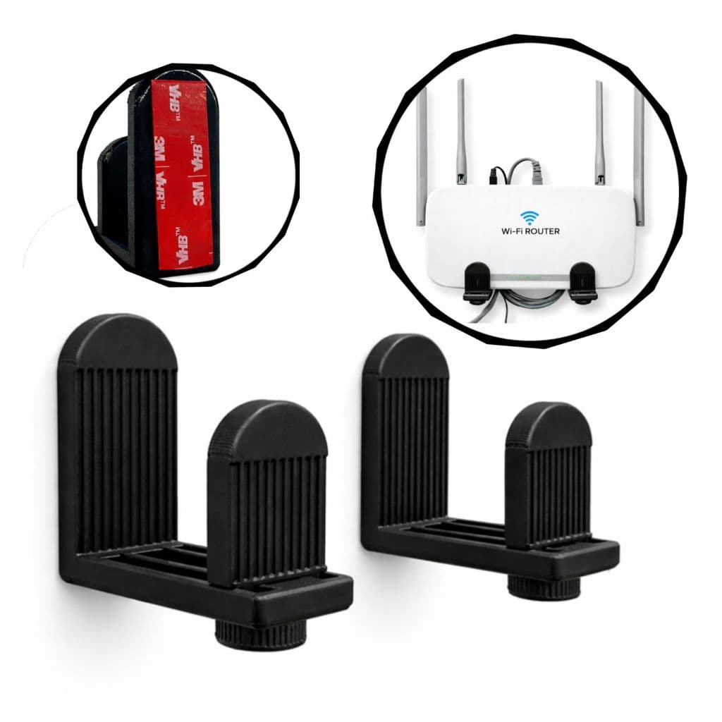 Suporte De Parede Para Roteador Wi-Fi e Modem Regulável