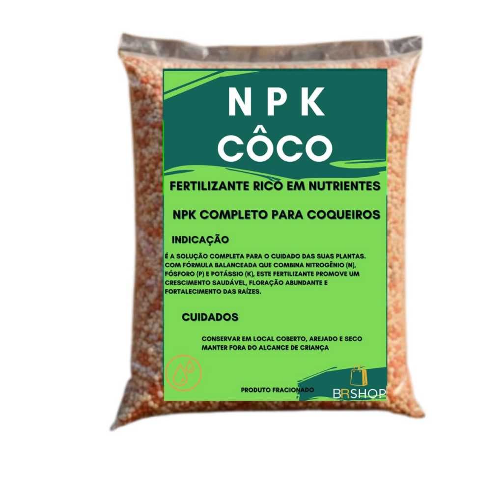 Adubo Fertilizante para COQUEIROS NPK + Micronutrientes Frutifocação e Crescimento 1kg