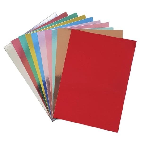 Folhas de Papel Laminado 250g A4 (Várias Cores e Quantidades) - Linha Neutra Masterprint