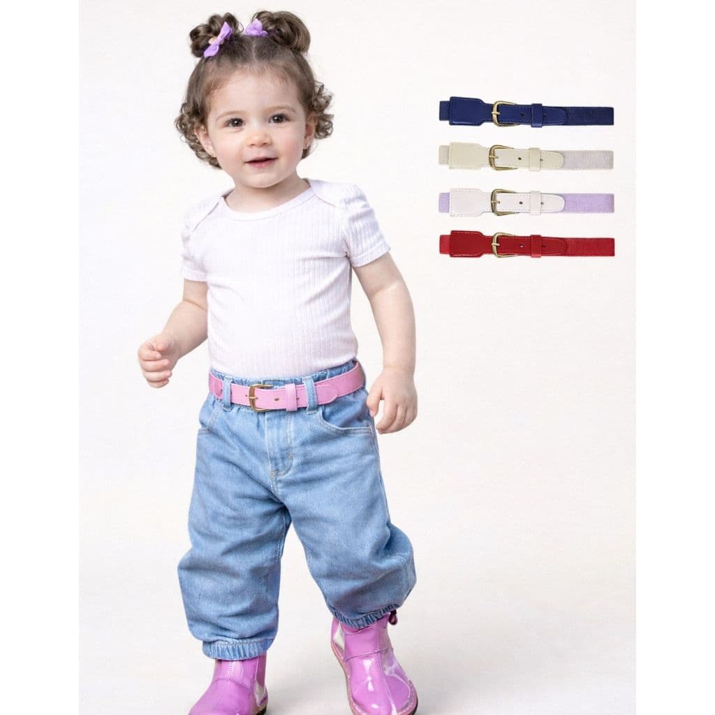 Cinto Infantil Elástico Ajustável Social Unissex Várias Cores Confortável e Estiloso