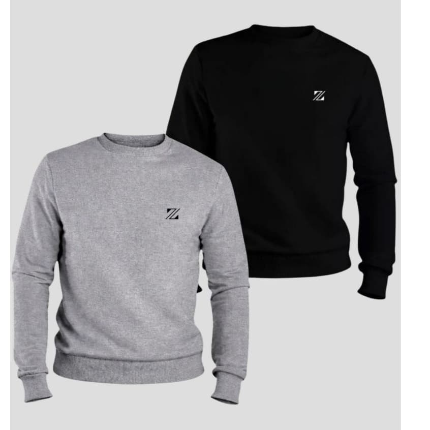 Kit 2 Moletom Masculino Blusa De Frio Flanelado Casaco Varias Cores Oferta Envio Imediato