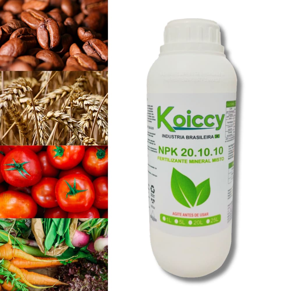 Fertilizante liquido Concentrado 1 LITRO  Npk 20.10.10 (Rende 200lts) - KOICCY