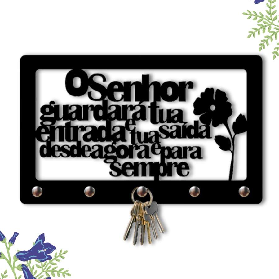 Porta Chave Organizador de Chaves Decoração Gancho Organizador Religioso