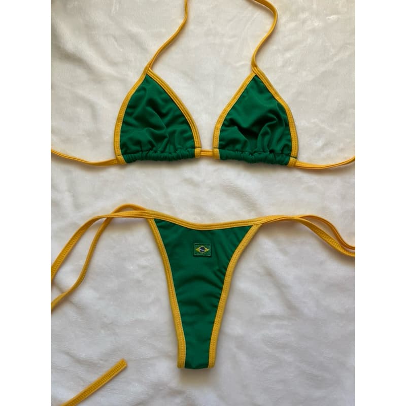 Biquíni Brasil Feminino Fita Marquinha Cortininha Fio Dental