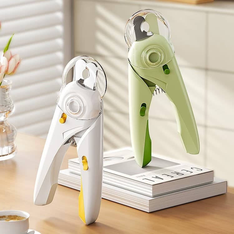 Tesoura Pet Cortador De Unhas Para Cães e Gatos Alicate e Lixa Com Luz de Led Tesoura Completa