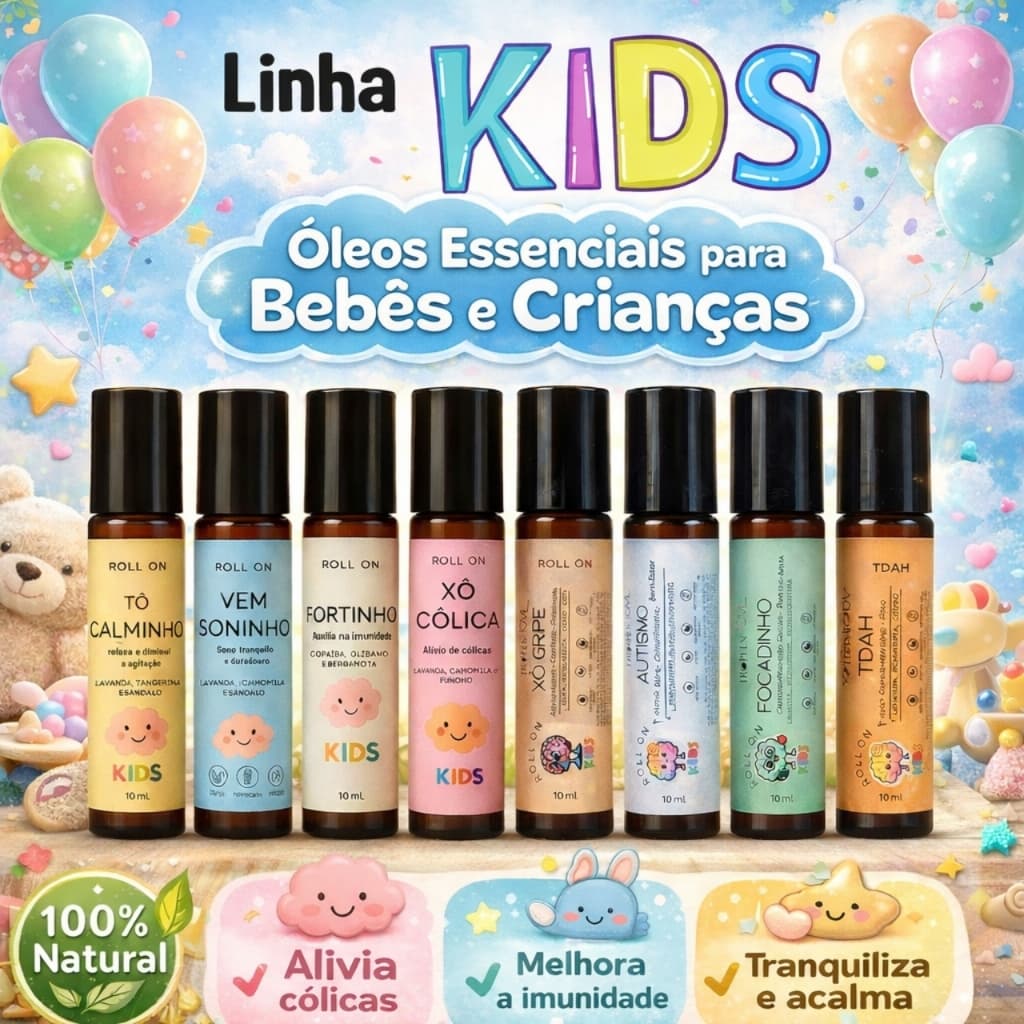 Blend Roll-on de Óleo Essenciais Infantil Crianças Linha Kids Tropfen 10 mL