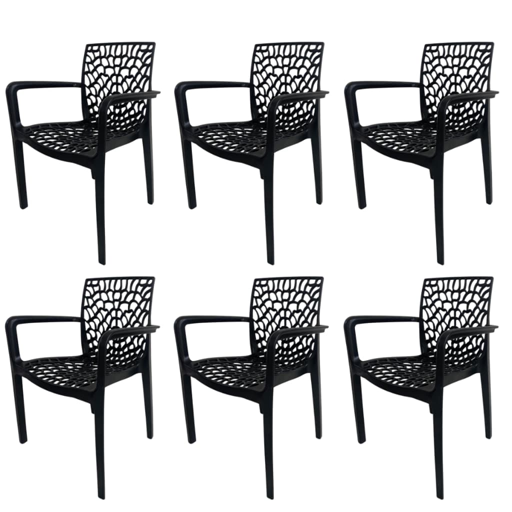 Kit 6 Cadeira Gruvyer Com Braço Exclusiva Jantar Restaurante Bar Igreja Area Gourmet Super Reforçada Premium