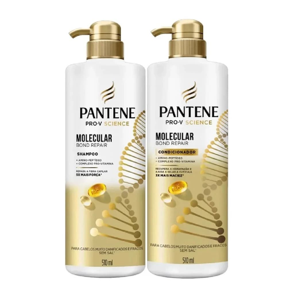 Kit Shampoo + Condicionador Pantene Pro-v Science Molecular Bond Repair 510ml