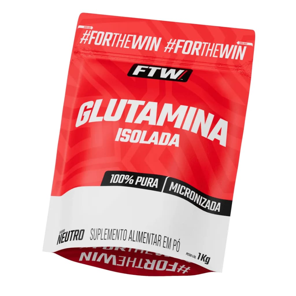 FTW Glutamina Micronizada Isolada 100%  Pura - Refil 1kg