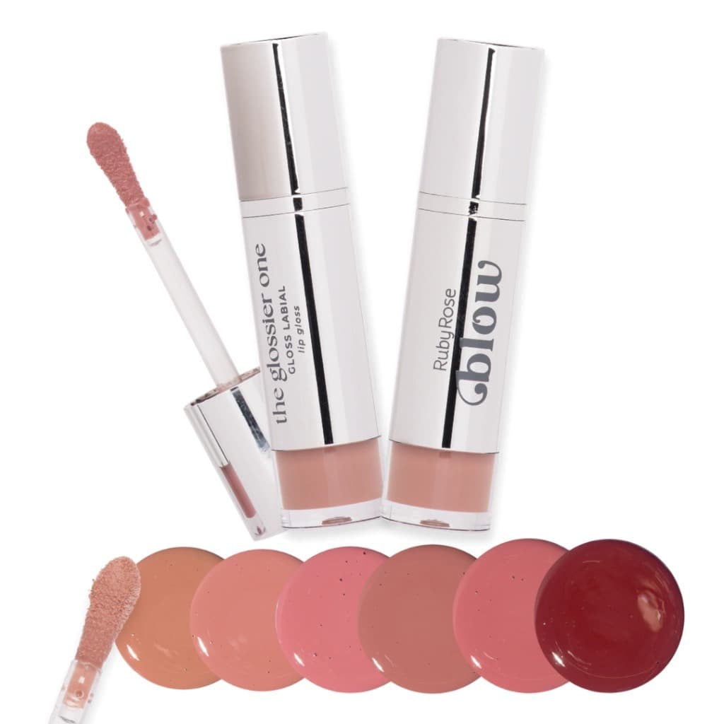 Kit 6 Gloss Labial the glossier one- Linha Blow -Ruby Rose