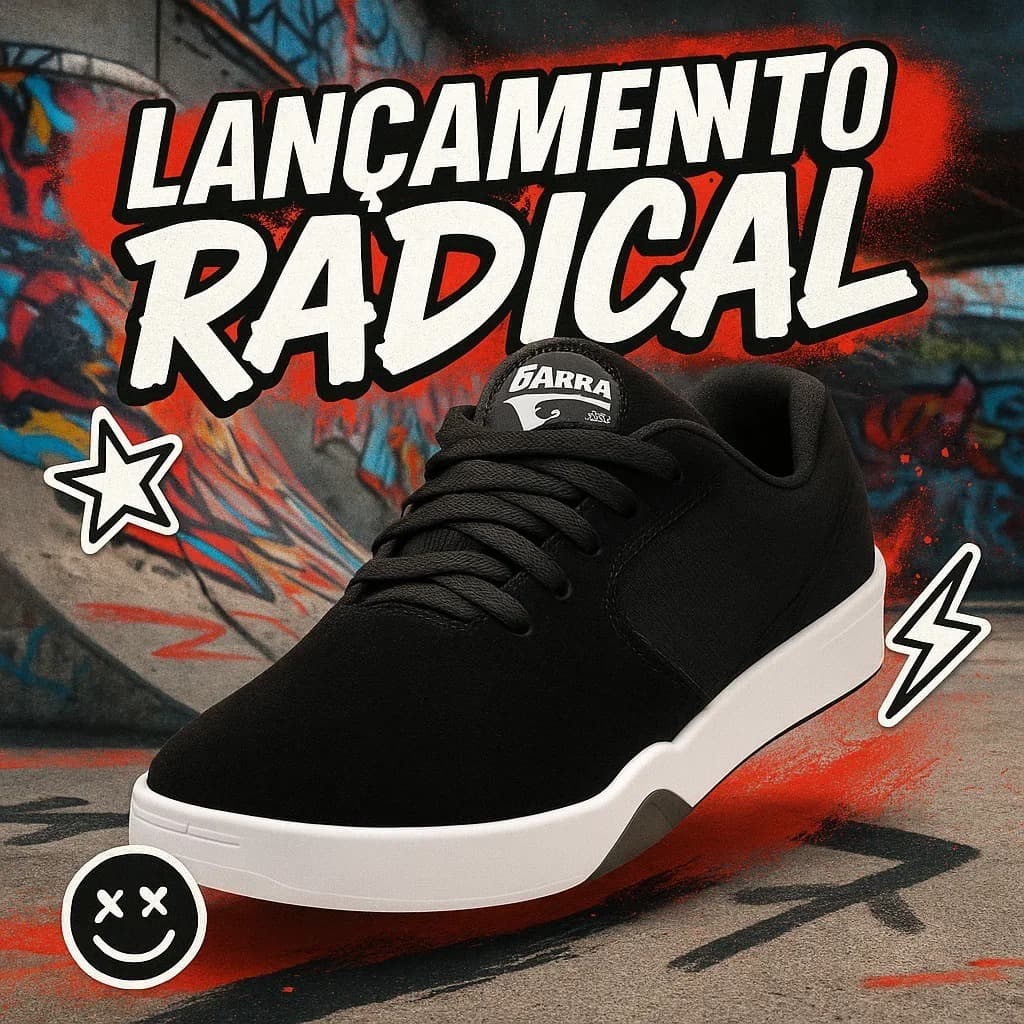 Tênis Masculino Casual Unissex Estilo Skate Streetwear Confortável Uso Diário 37-43