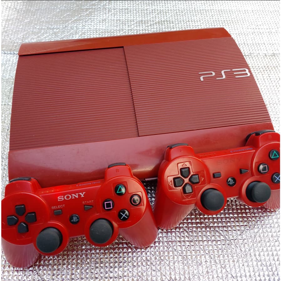 ps3 desbloqueado god of war vermelhor edition 500gb 2 contole