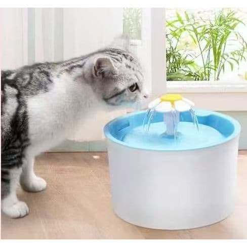 Bebedouro Fonte Água Pet Elétrico Gato Cachorro Dispenser Filtro Silencioso LED 2,4L