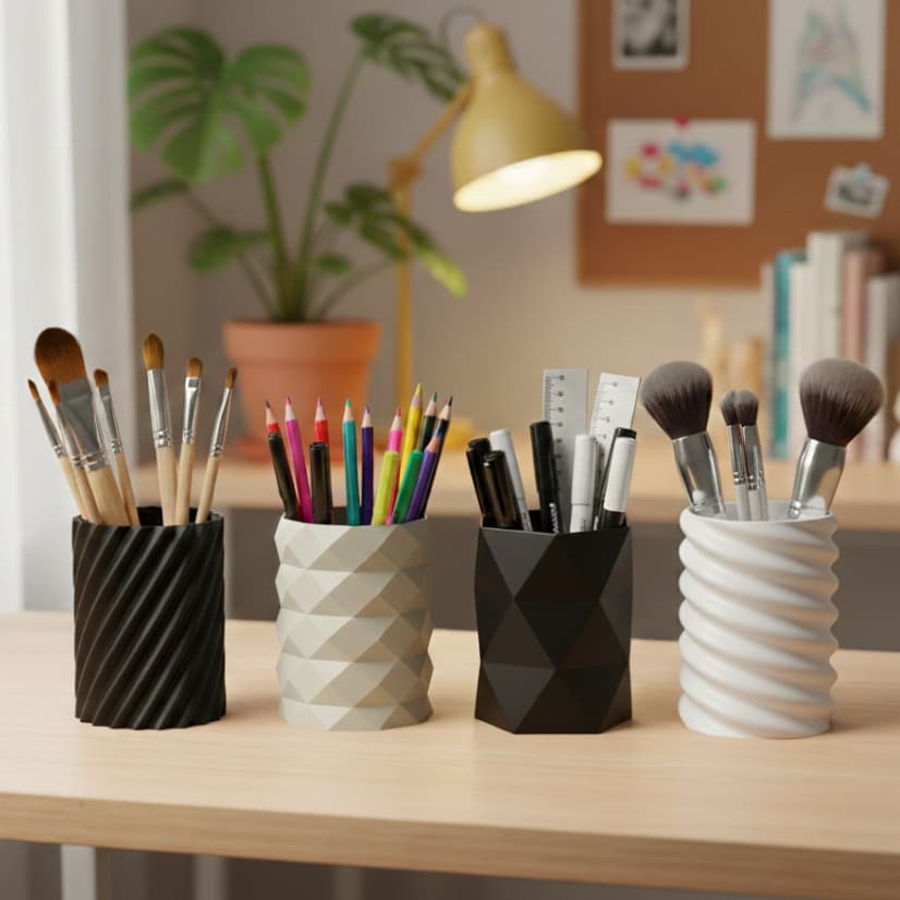 Porta Canetas Lápis Organizador de Mesa Clips Pincel Para Escritório Guardar Caneta Home Office