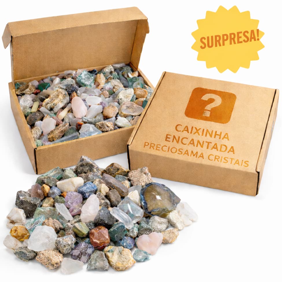 Caixinha Encantada Preciosama - Surpresa de Cristais - Escolha a sua