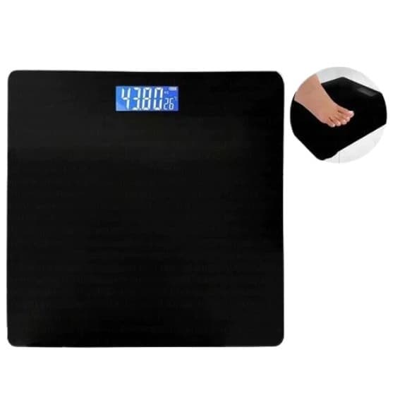 Balança Digital Corporal De Vidro Banheiro Preta Até 180kg ORIGINAL