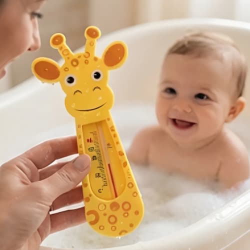 Termometro Infantil de Banheira Bebe Animal Girafinha