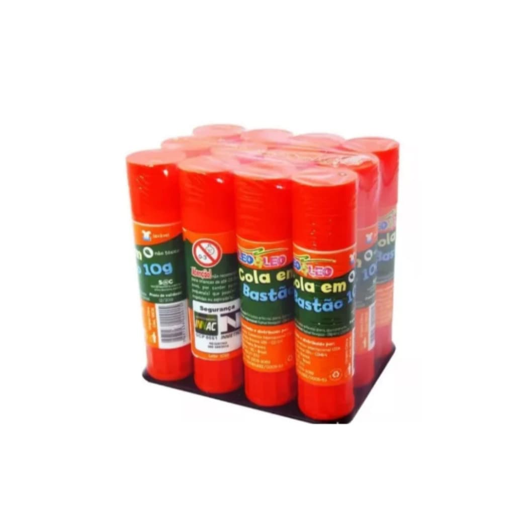 Caixa Com 6 Unidade De Cola Bastão Cola Escolar E Artesanato 10g