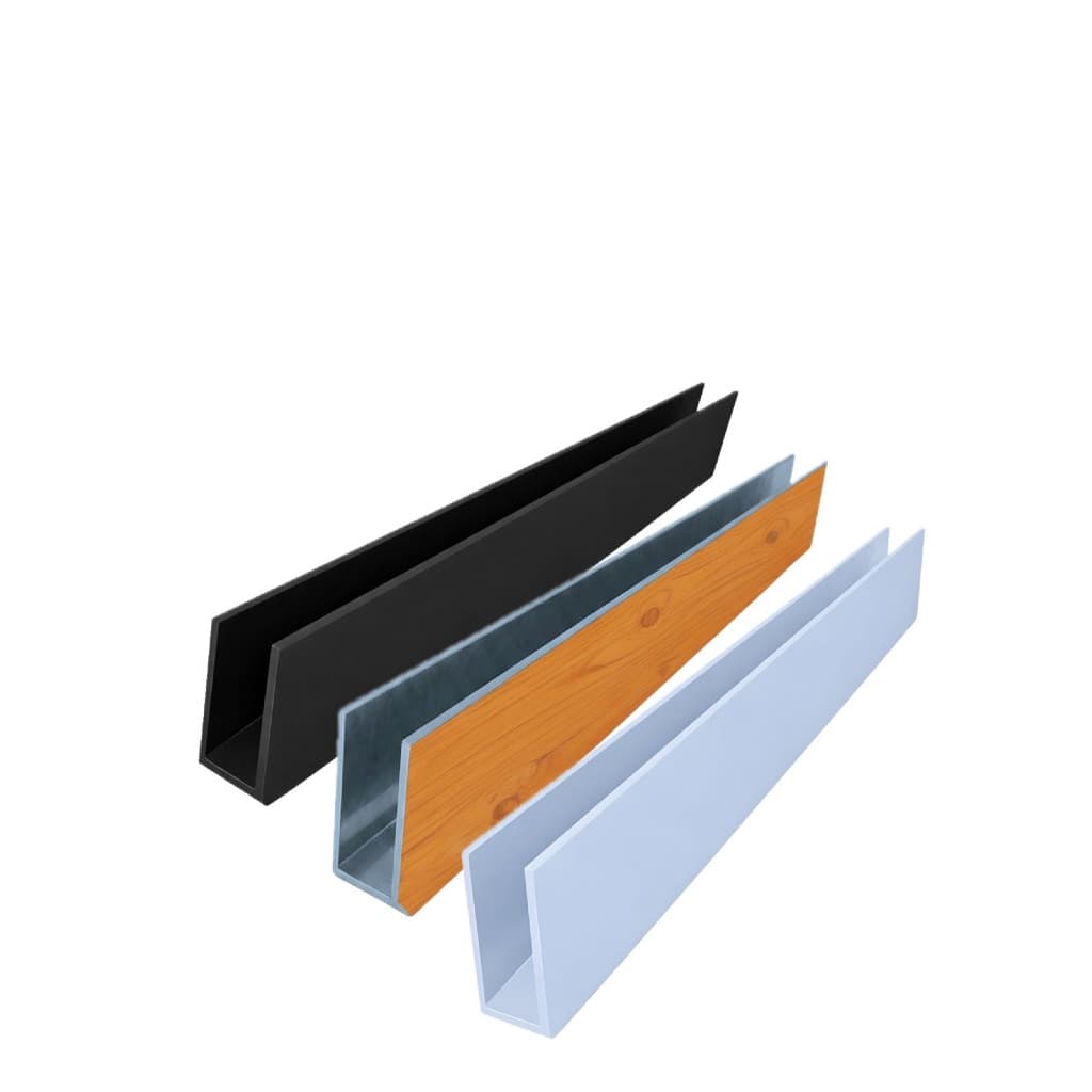 Protetor Salva Porta 3,5 Cm Largura x 5 Cm Altura Cor Amadeirada/Branco/Preto Pintura Eletrostática