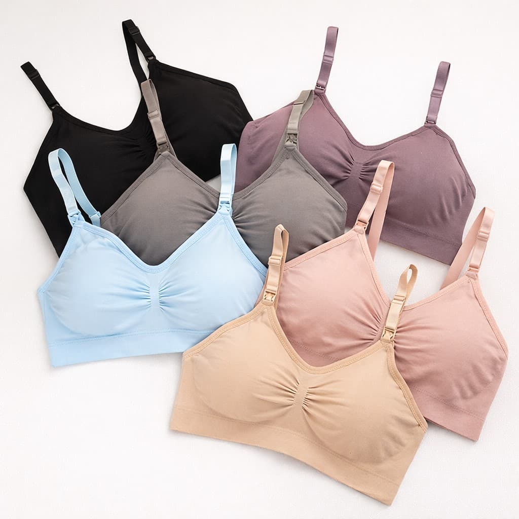 Sutiã de Amamentação P ao G3 | Bojo Removível e Alças Reguláveis | Confortável