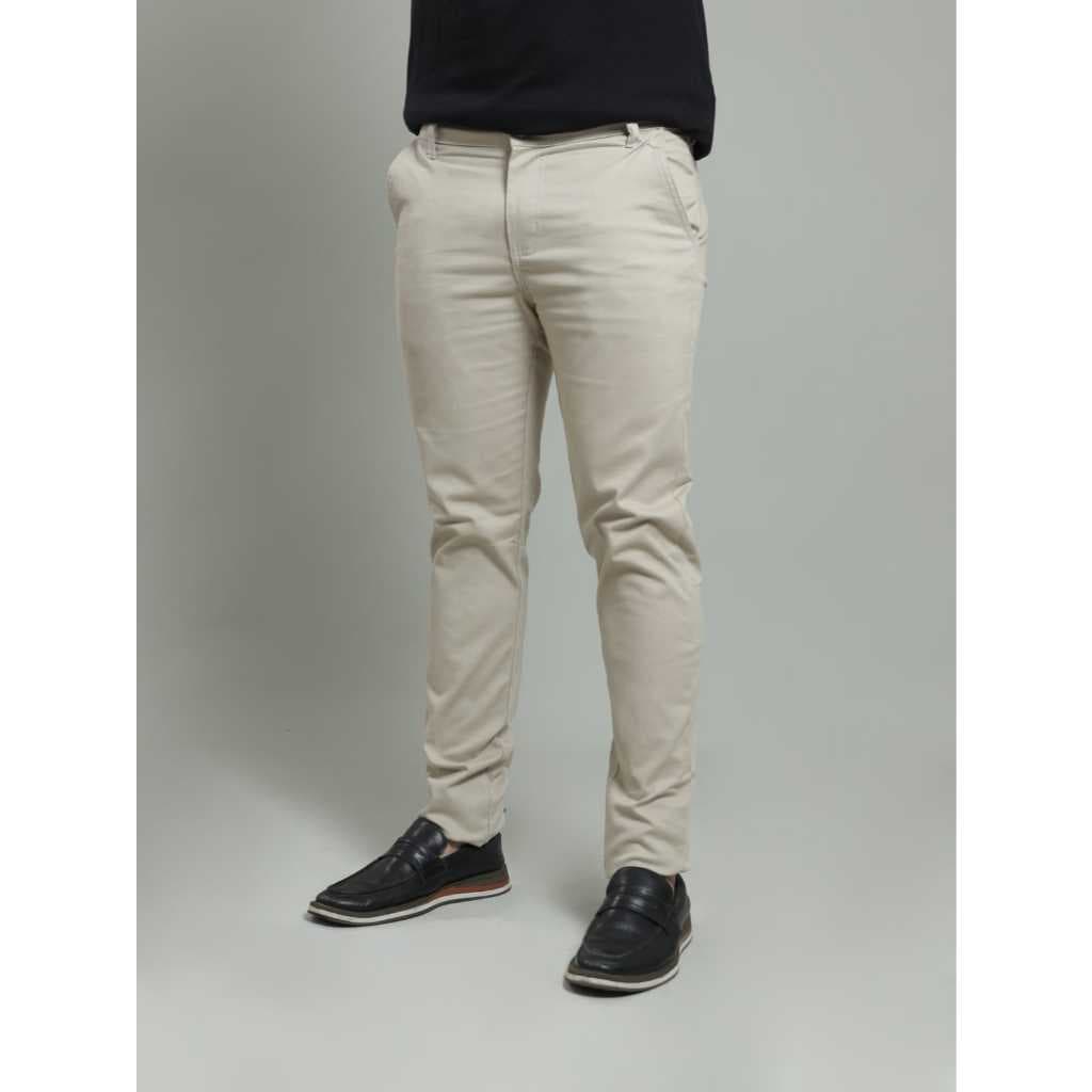 CALÇA SOCIAL  BRIM COM ELASTANO MASCULINA