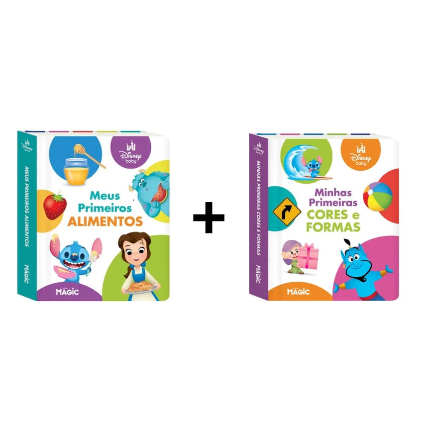 Livro Disney Baby - Meus Primeiros Alimentos + Minhas Primeiras Cores e Formas
