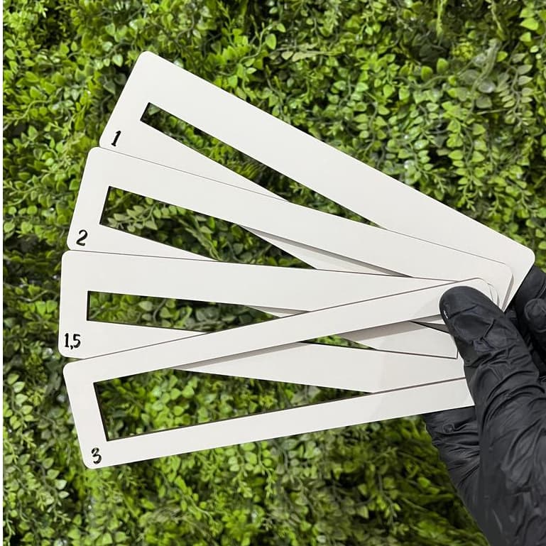 Kit 4 Réguas Guia de Leitura e Escrita em MDF Dislexia Autismo Aulas Material Escolar Foco Leitor