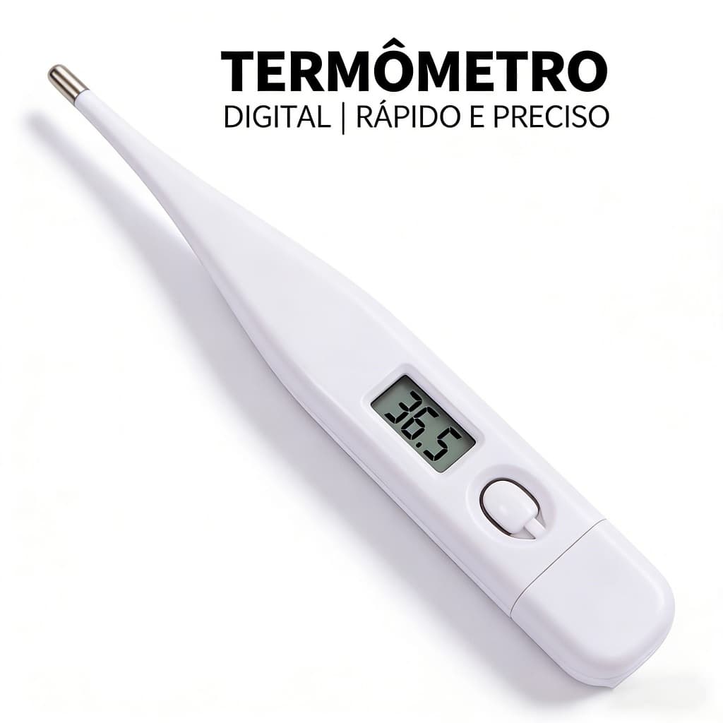 Termômetro Digital Portátil - Adequado para Adultos, Crianças e Viagens