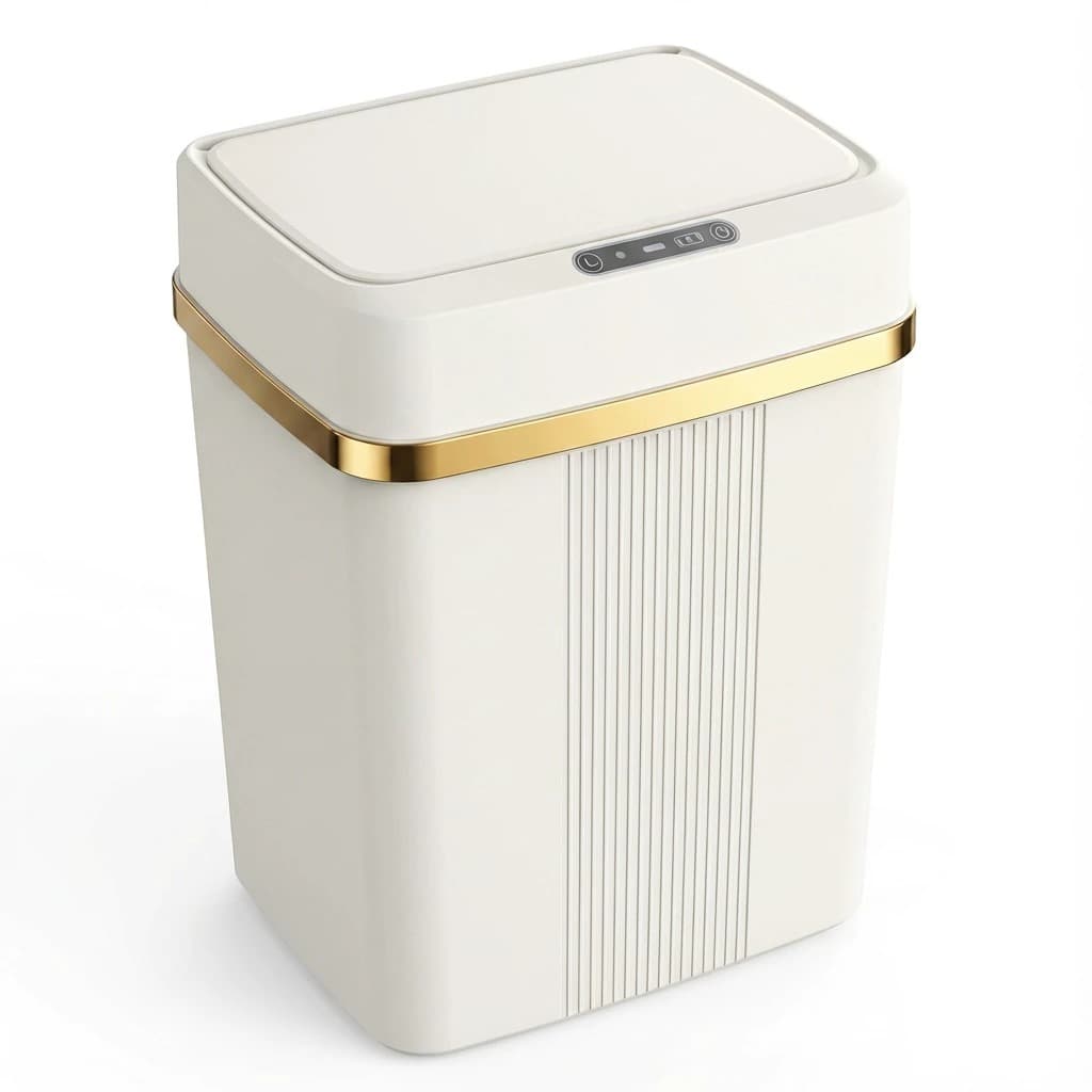 Lixeira Inteligente com Senson - 18L Nas cores cinza, branca e preta