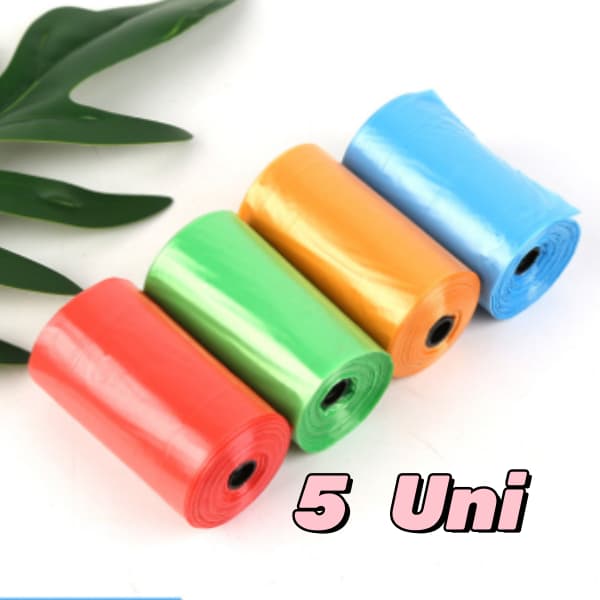 5 Refil Cata Coco Sacolas 75 Saquinhos Biodegradável Prático Para Pet Pet Shop Cachorro Promoção