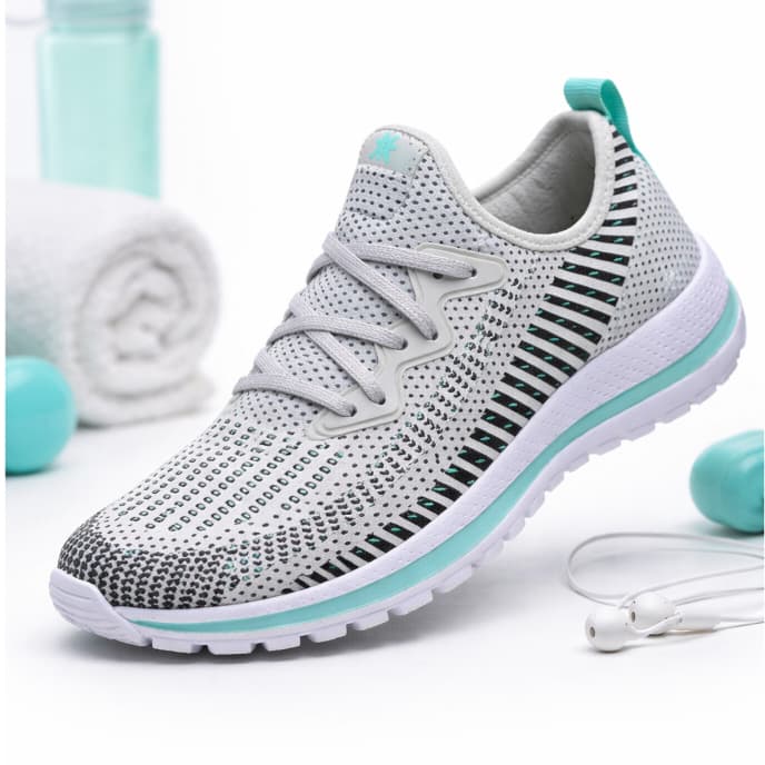 Tênis Feminino Olimp Caminhada Academia Leve Meia Branco Attitude