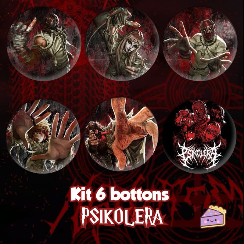 Bottons/Broches Variados PSIKOLERA RPG Ordem Paranormal Hexatombe 4,5cm