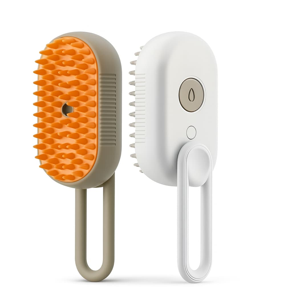 3 Em 1 Escova A Vapor Para Gato Pente de massagem para remoção de pêlos a vapor para animais
