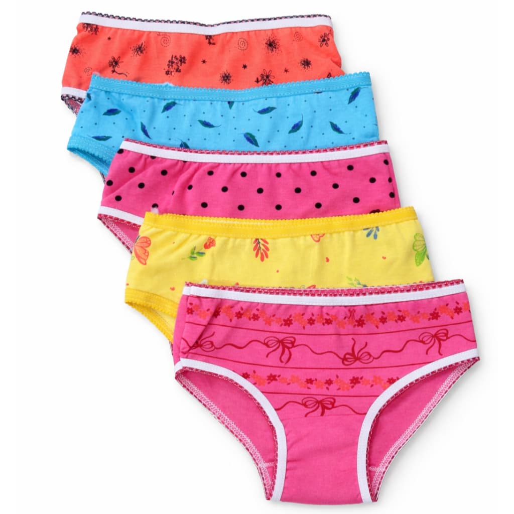 Kit Calcinhas Infantil Menina Algodão Estampadas Confortável Feminina