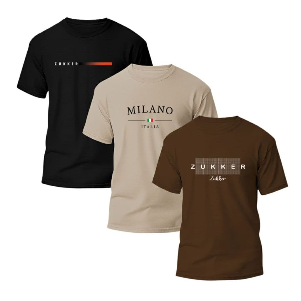 Kit 3 Camiseta Masculina Camisa 100% Algodão Blusa Confortável Oferta Envio Imediato