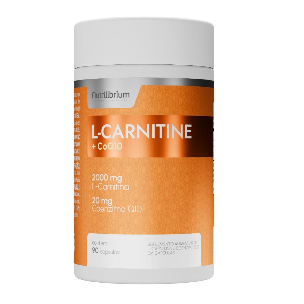 L-Carnitina + COQ10 Coenzima Q10 90 Cápsulas Nutrilibrium